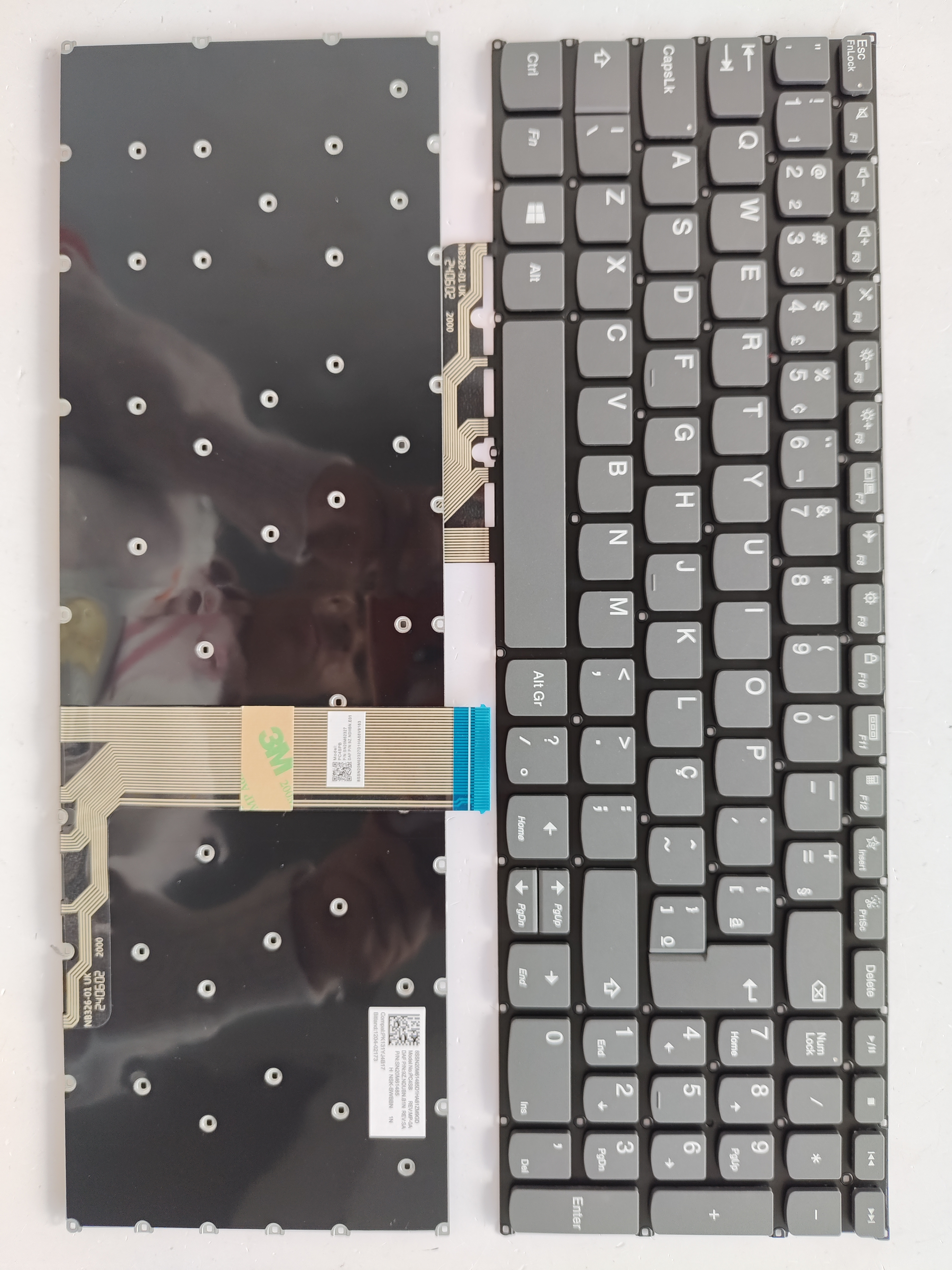 Picture of New Replacement Laptop Keyboard For LENOVO AIR 15 2020/S550-15/ideapad 5-15 Grey (OEM) BR Layout